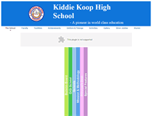 Tablet Screenshot of kkhighschool.com